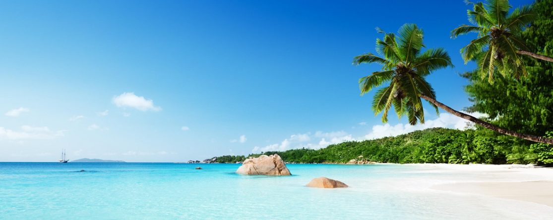 Anse Lazio beach at Praslin island, Seychelles